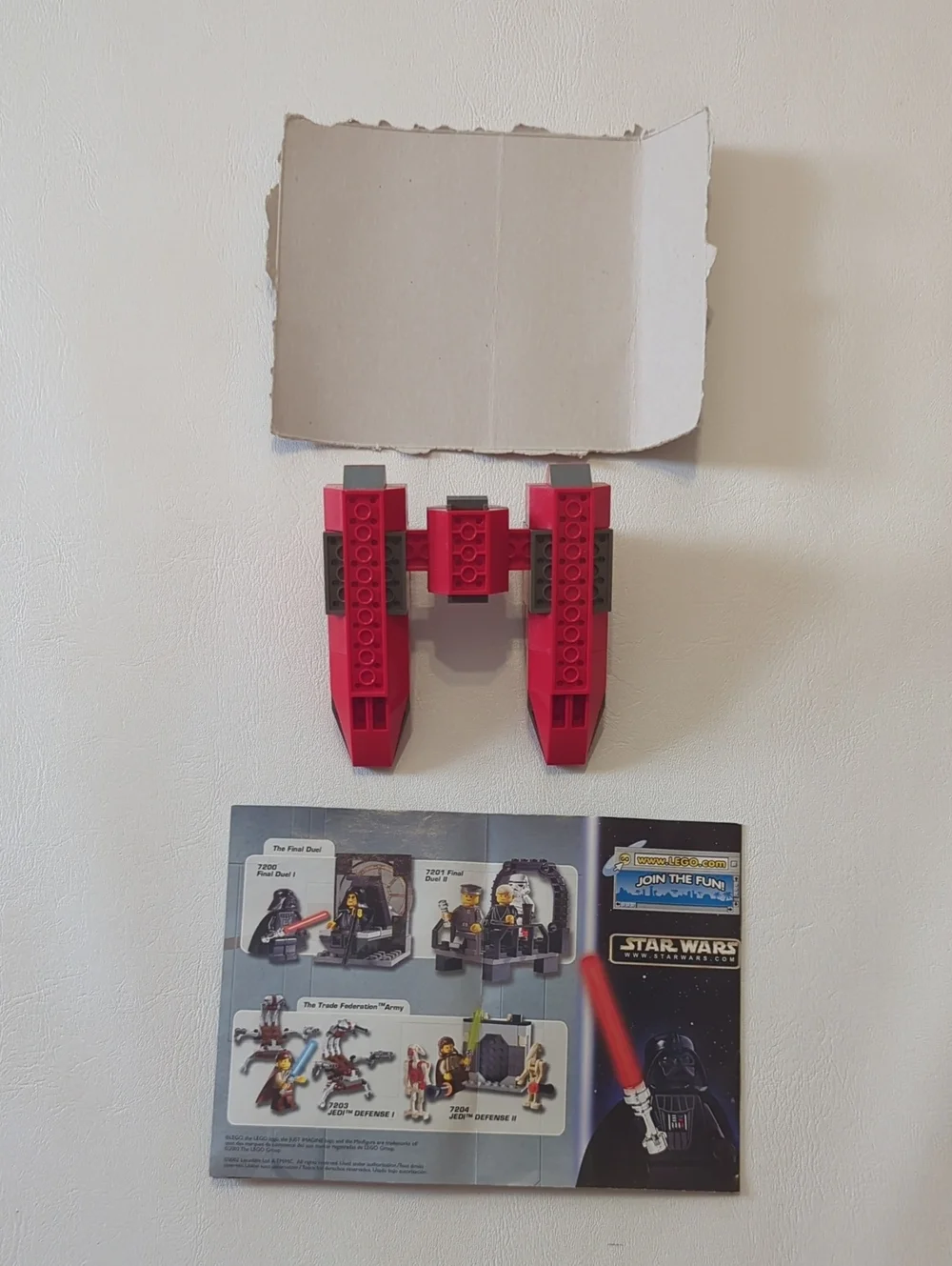 Vintage Star Wars Lego Set 7119 Twin-Pod Cloud Car With Minifigure 2002 Legos